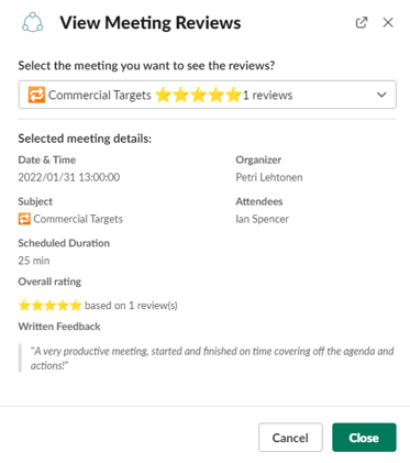 meeting feedback in slack